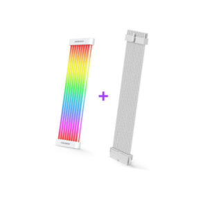 Dây Led Nguồn 24 PIN Coolmoon C200EX White + DÂY NỐI NGUỒN EX24 24PIN 3x8 Pin RGB WHITE