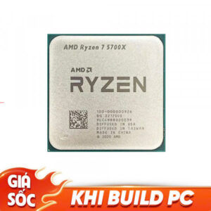 CPU AMD RYZEN 7 5700X ( 3.4 GHz (4.6GHz Max Boost) / 36MB Cache / 8 cores, 16 threads / 65W / Socket AM4) TRAY