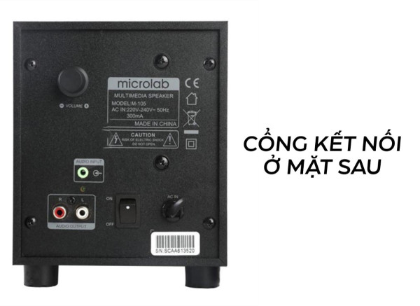 Loa Microlab M105 2.1 - Ảnh 4