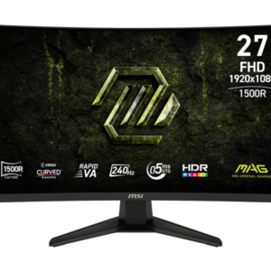 MÀN HÌNH CONG MSI MAG 275CF X24 (27INCH/ RAPID VA/ FULL HD/ 240HZ/ 1500R/ 0.5MS)