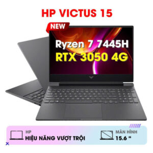 Laptop Gaming HP VICTUS 15-fb3116AX BX8U4PA (AMD Ryzen 7 7445H | RTX 3050 | 15.6 inch FHD 144Hz | 16GB | 512GB | Win 11 | Đen)