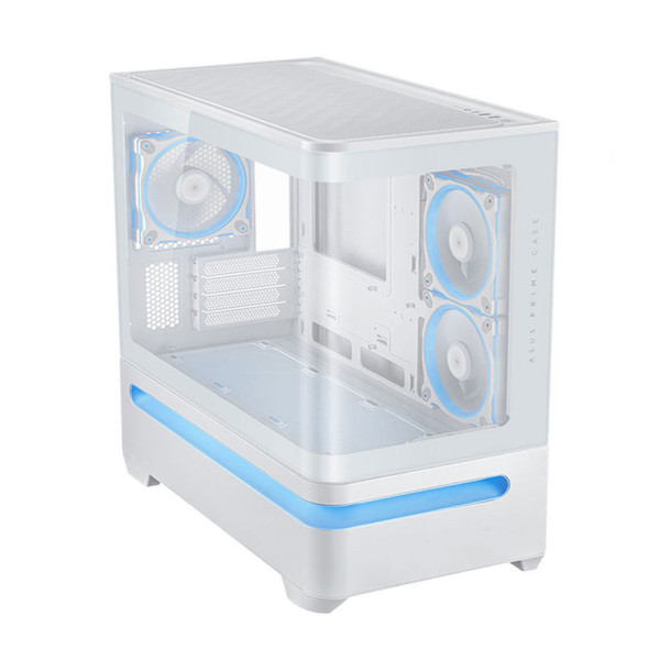 VỎ CASE ASUS PRIME AP202 TG WHITE (M-ATX/ KHÔNG FAN) - Ảnh 3