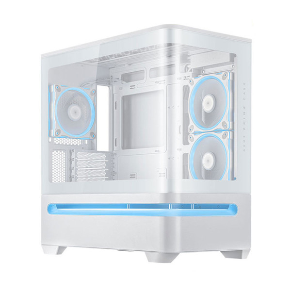 VỎ CASE ASUS PRIME AP202 TG WHITE (M-ATX/ KHÔNG FAN)