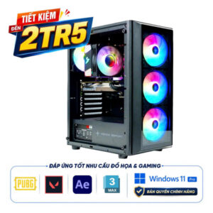 PC I5 14400F | 16GB | 512GB | RTX 5060 8G | WIN 11 PRO BẢN QUYỀN