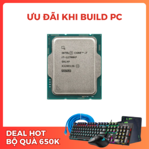 Alternative view of CPU INTEL CORE I7-12700KF TRAY (3.8GHZ TURBO UP TO 5.0GHZ, 12 NHÂN 20 LUỒNG, 25MB CACHE, 125W) - SOCKET INTEL LGA 1700/ALDER LAKE)