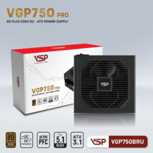Alternative view of NGUỒN VSP VGP750BRU PRO (750W/ 80 PLUS BRONZE/ ATX/ ĐEN)