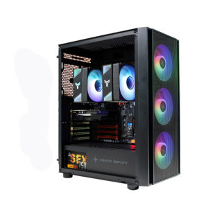 Alternative view of VỎ CASE KENOO ESPORT EM700- 3F BLACK (SIZE E-ATX/SẴN 3 FAN)