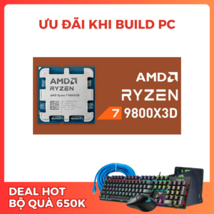 Alternative view of CPU AMD RYZEN 7 9800X3D TRAY (SOCKET AM5/ BASE 4.7 GHZ/ TURBO 5.2GHZ/ 8 CORES/ 16 THREADS/ CACHE 104MB)