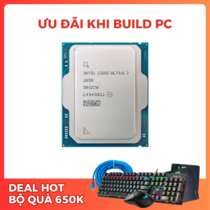 Alternative view of CPU INTEL ULTRA 7 265K TRAY (UP TO 5.50 GHZ, 20 NHÂN, 20 LUỒNG, 30MB CACHE, FCLGA1851)