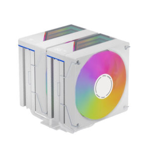 Alternative view of TẢN NHIỆT KHÍ LEOPARD KF620 DGT LED ARGB (TRẮNG, 2 THÁP)