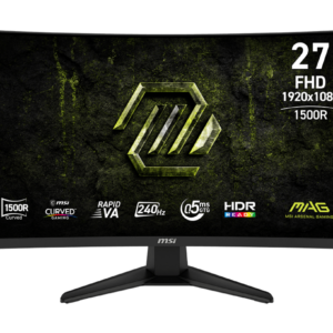 Alternative view of MÀN HÌNH CONG MSI MAG 275CF X24 (27INCH/ RAPID VA/ FULL HD/ 240HZ/ 1500R/ 0.5MS)
