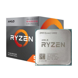Alternative view of CPU AMD RYZEN 5 3400G BOX (3.7GHz turbo up to 4.2 GHz, 4 nhân 8 luồng, 4MB Cache, Radeon Vega 11, 65W, AM4)