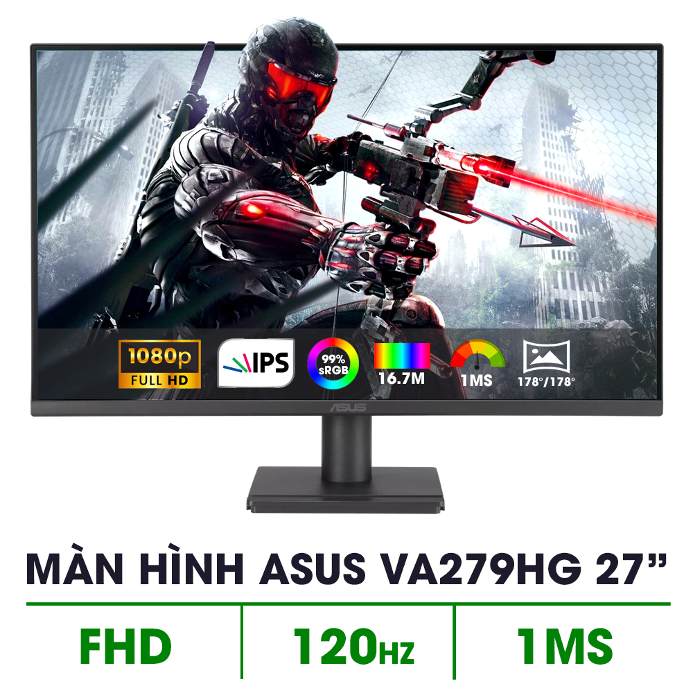 MÀN HÌNH ASUS VA279HG (27 INCH/ IPS/ FHD/ 120HZ/ 1MS) - Ảnh 2