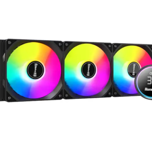 Alternative view of TẢN HUNTKEY GX360R BLACKTIP SHARK BLACK LED ARGB (CÓ HIỂN THỊ NHIỆT ĐỘ)