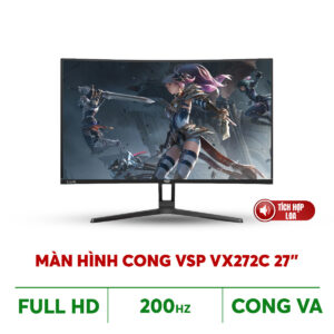 Alternative view of MÀN HÌNH CONG VSP VX272C (27INCH/VA/FHD/200HZ/1MS/FREESYNC/BLACK/LOA)