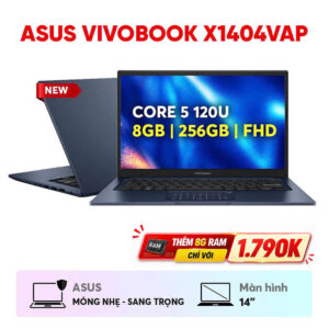 Alternative view of LAPTOP ASUS VIVOBOOK X1404VAP (CORE 5 120U / RAM 8GB / SSD 256GB / 14" FHD / WIN11 / BLUE)_NK