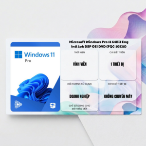 Alternative view of Phần mềm Microsoft Windows Pro 11 64Bit Eng Intl 1pk DSP OEI DVD (FQC-10528)