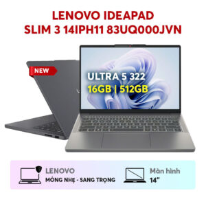 Alternative view of LAPTOP LENOVO IDEAPAD SLIM 3 14IPH11 83UQ000JVN (ULTRA 5 322 | 16GB | 512GB | INTEL® GRAPHICS | 14INCH WUXGA | WIN 11 | XÁM