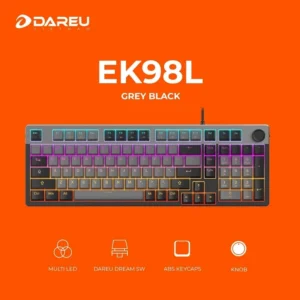Alternative view of BÀN PHÍM CƠ DAREU EK98L GREY BLACK DAREU DREAM SWITCH