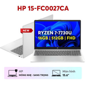 Alternative view of LAPTOP HP 15-FC0027CA (AMD RYZEN 7-7730U | 16GB DDR4 | 512GB SSD | 15,6 FHD CẢM ỨNG | WIN 11 HOME | MÀU BẠC_ NK