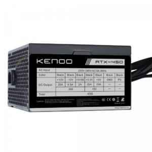 Alternative view of NGUỒN KENOO ATX-450 450W (MÀU ĐEN/ CÁP DẸT)