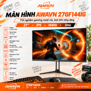 Alternative view of MÀN HÌNH AWAVN 27GF144IG (27 INCH/ FHD/ IPS/ 144HZ/ 2MS)